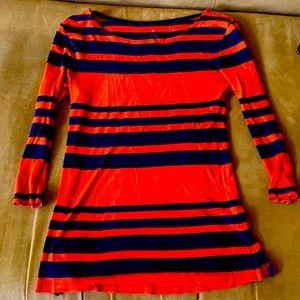 Gap blue and red striped shirt